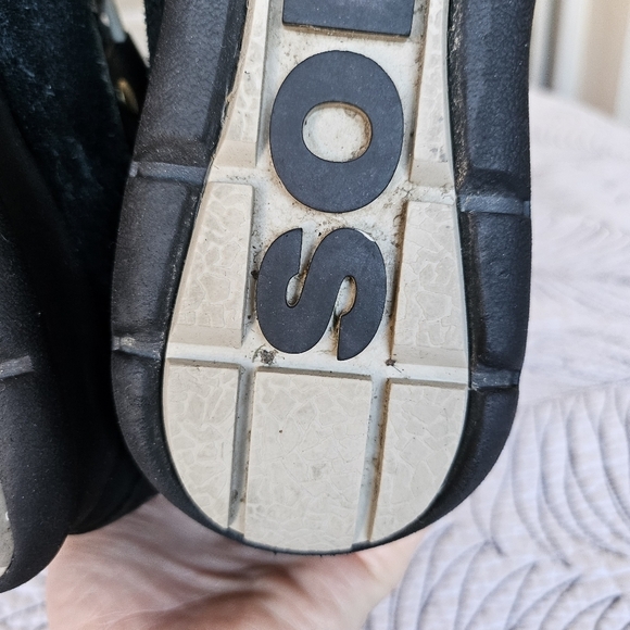 VGUC Sorel Explorer Joan Winter Boots Black Suede Faux Fur Waterproof Women 6 - Picture 15 of 16